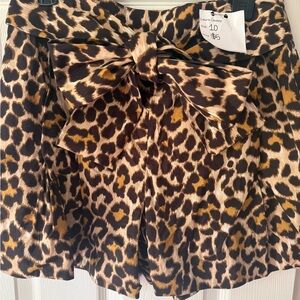 J. Crew High Waist Leopard Print Shorts
